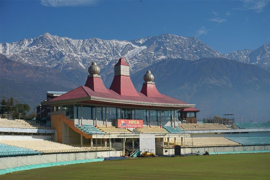 Mountain landscape in Kangra district