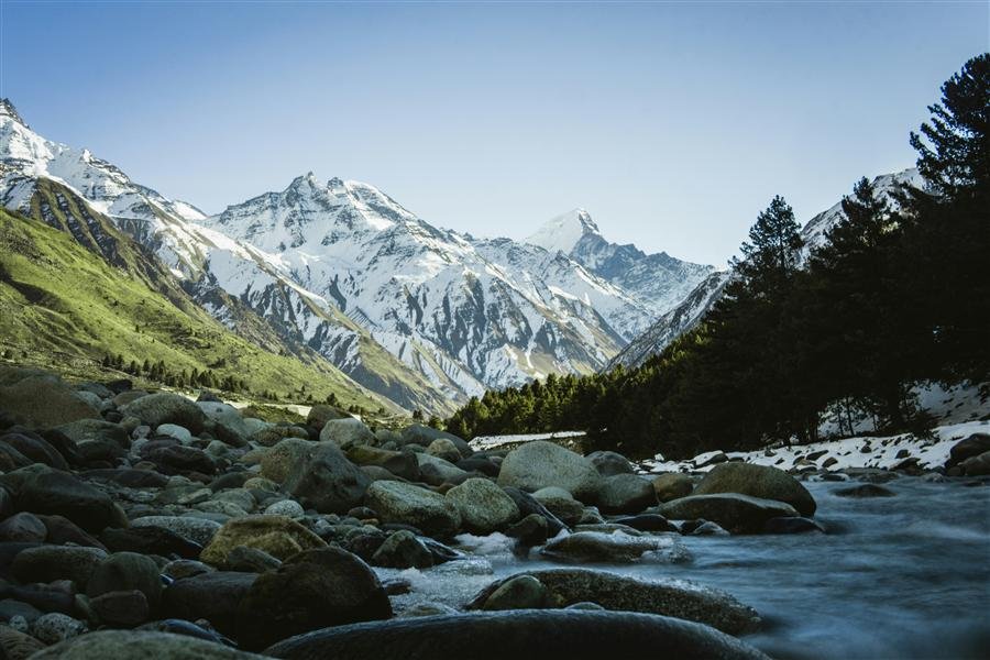 Valley landscape in Kinnaur district