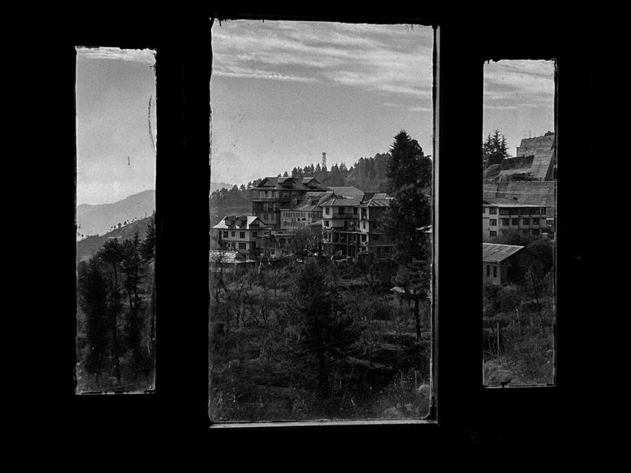 Misty valley view near Shimla
